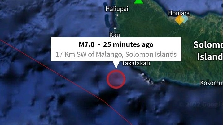 Σεισμός 7 βαθμών στα νησιά του Σολομώντα – Η απειλή να χτυπήσει τσουνάμι πέρασε